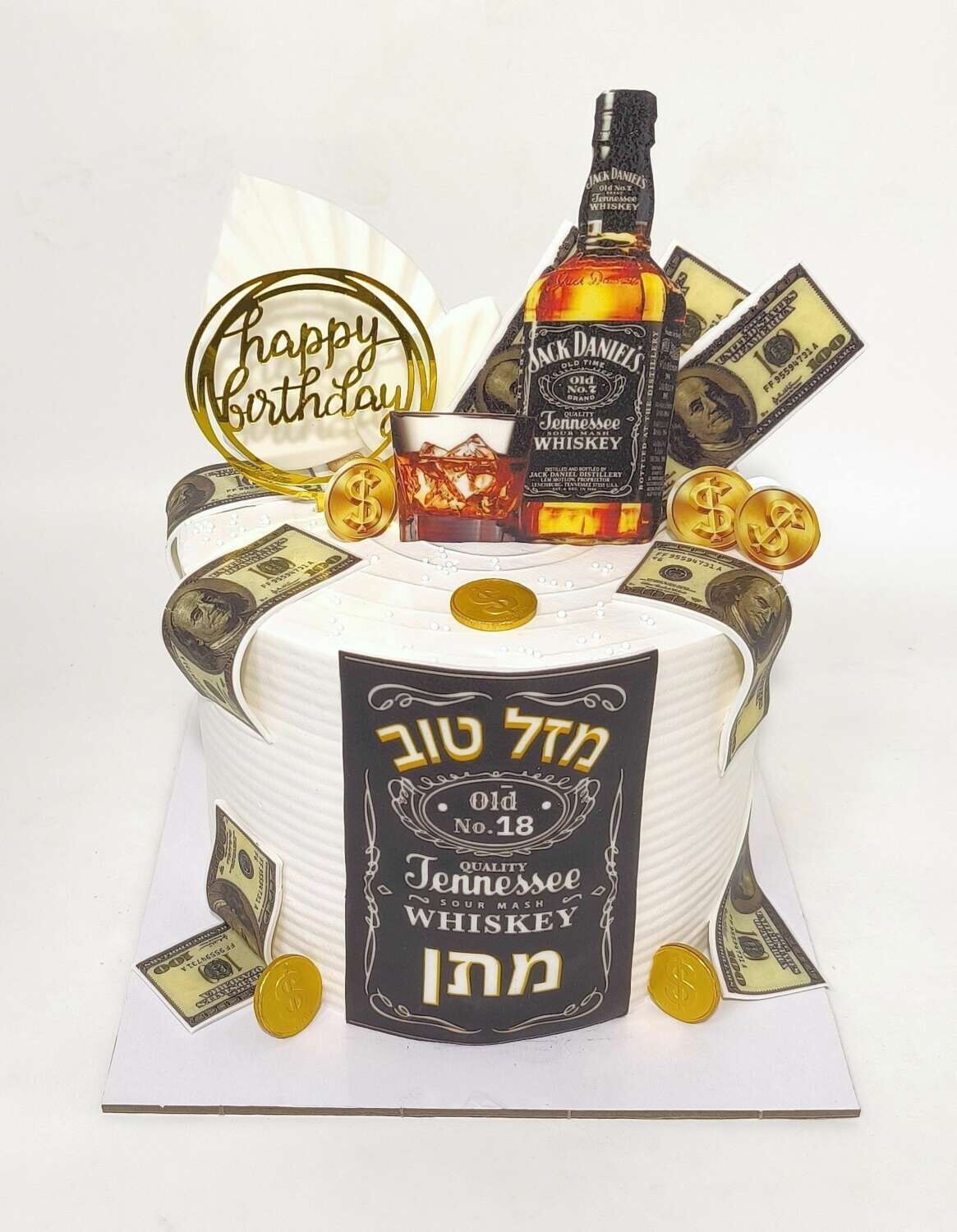 עוגת דולרים וויסקי